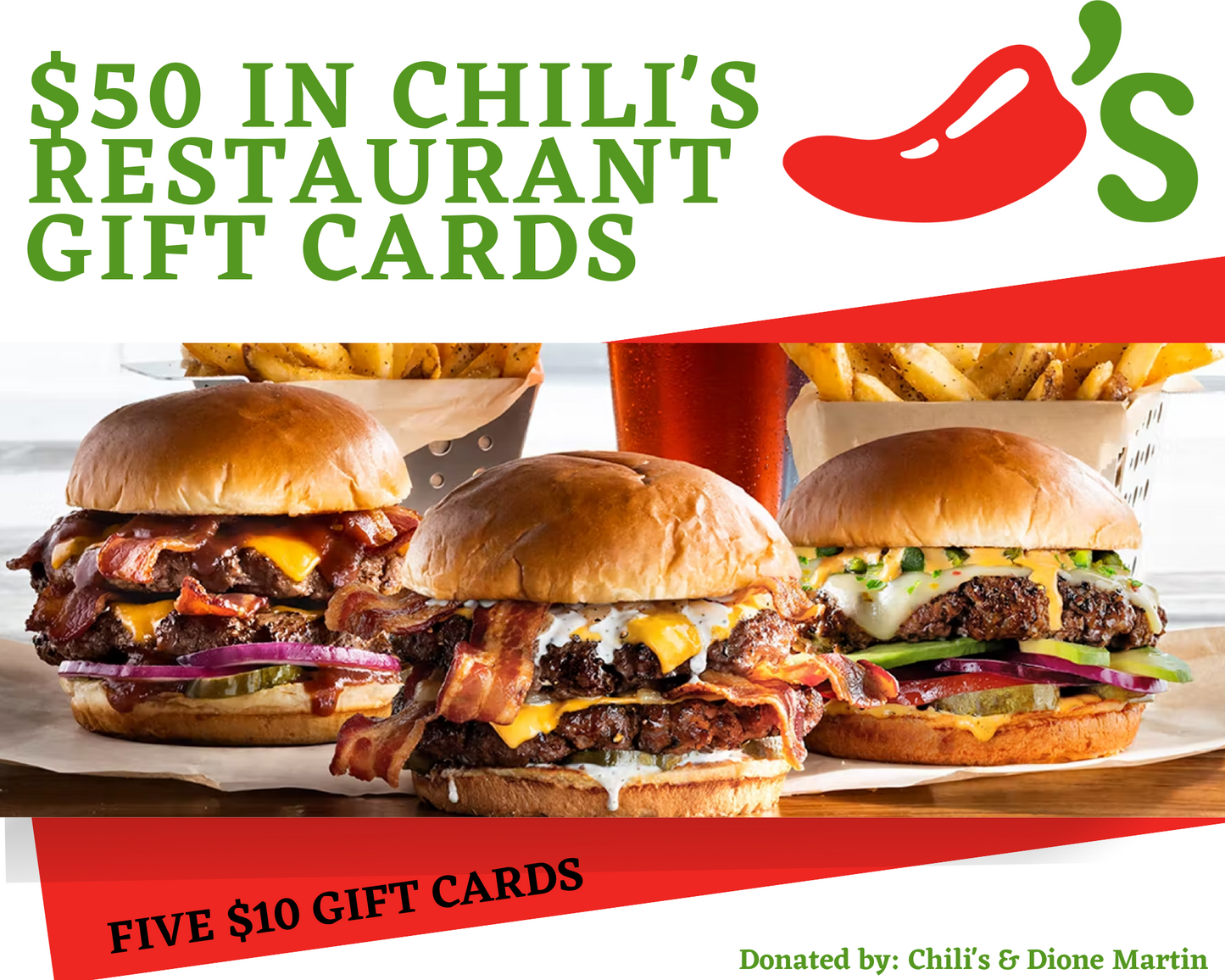 $50 in Chili's Gift Cards