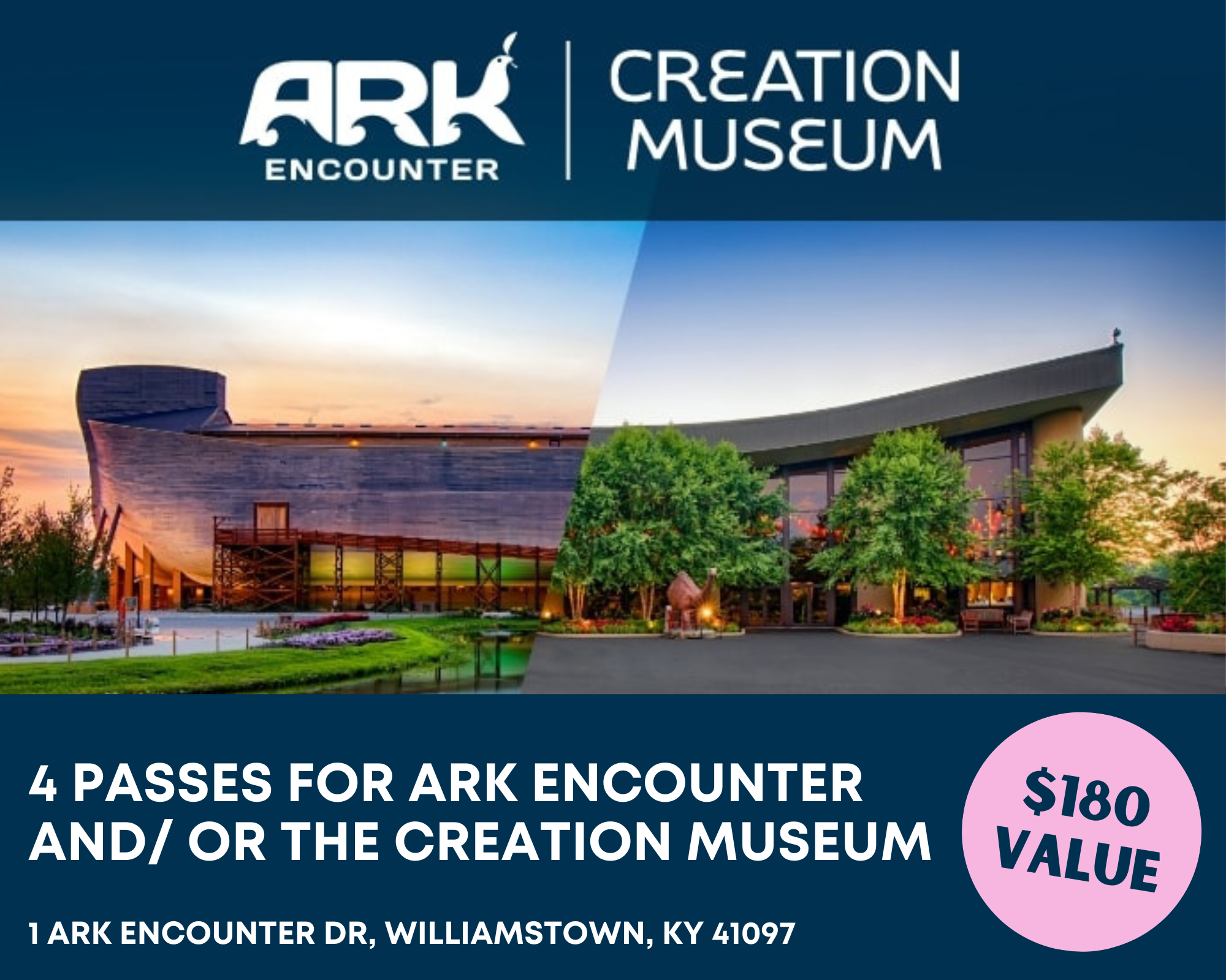 Ark Encounter & Creation Museum Passes – Bid For The Kid