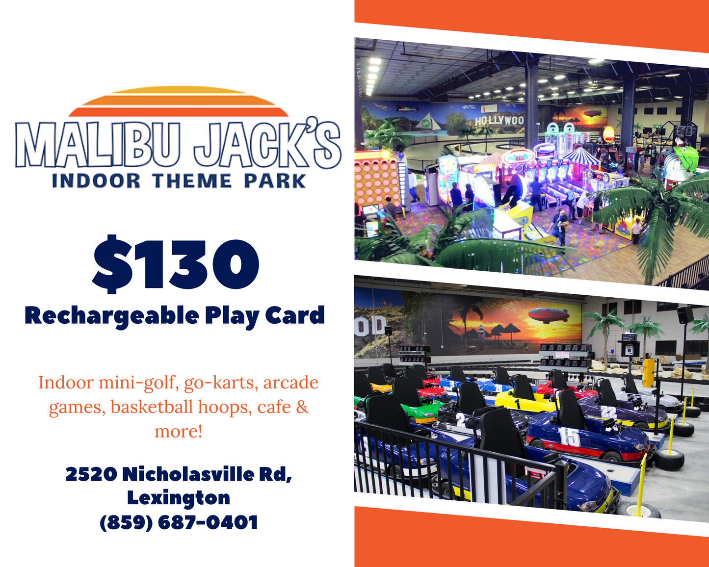 Malibu Jack's Rechargeable Play Card