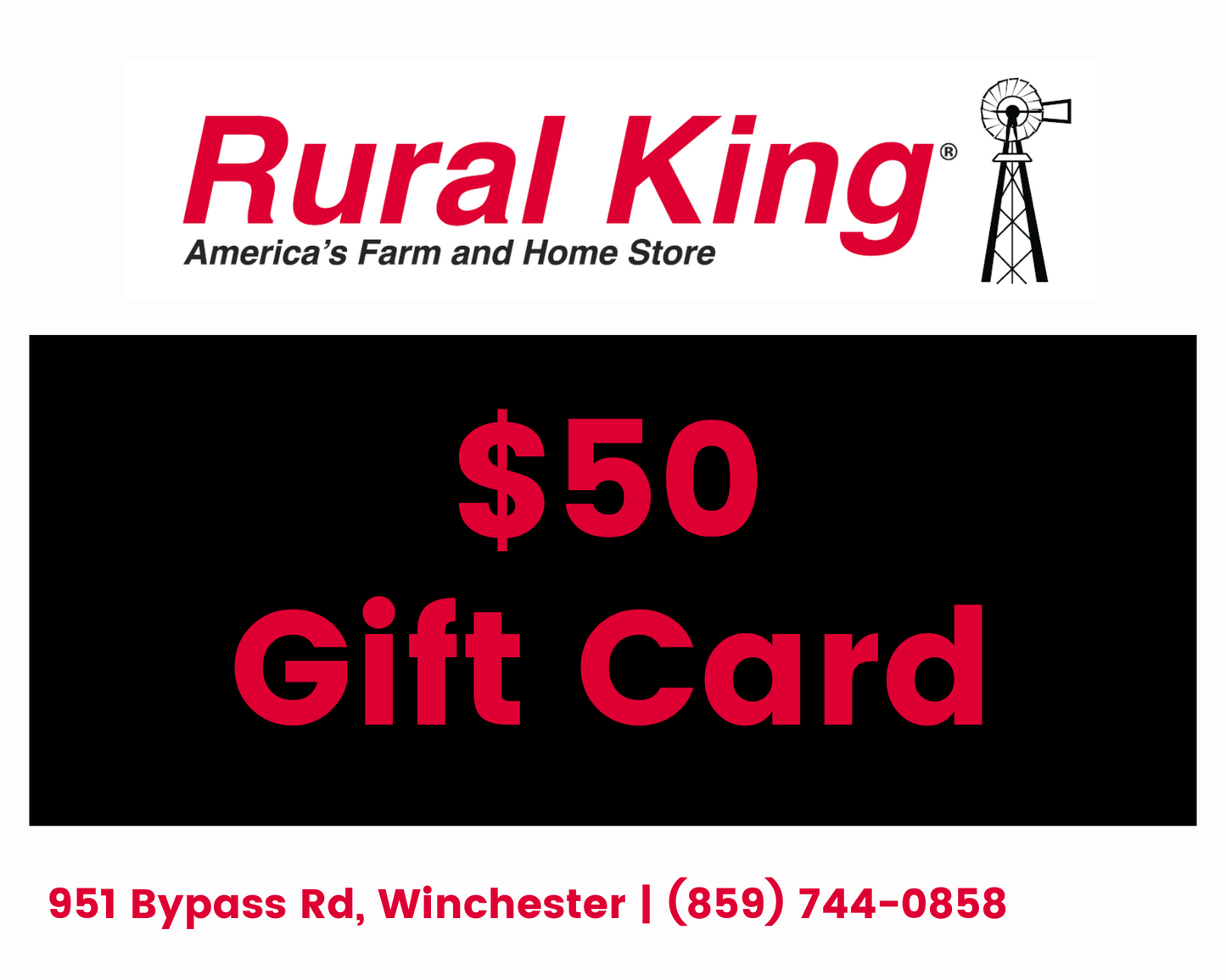 Rural King Gift Card Bid For The Kid